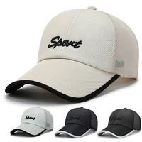 summer unisex men fishing hat baseball caps women breathable mesh snapback hats black casual sport sun hats cap gorra