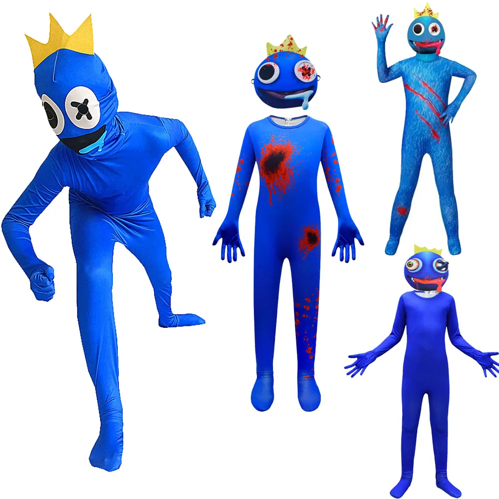 

Halloween Costumes Rainbows Friend Game Cosplay Clothing Adult Blue Monster Bodysuit Cartoon Boys Girls Carnival Birthday Gift