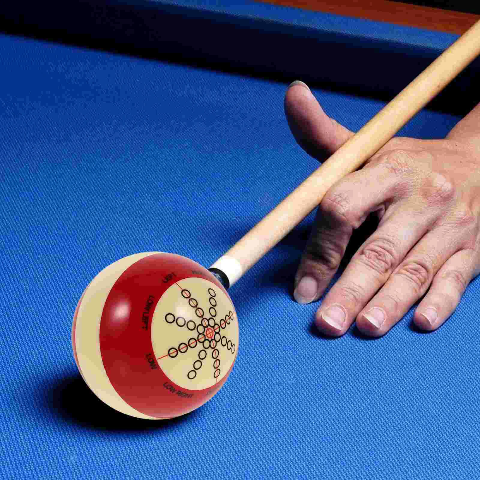 

Resin Billiard Ball Reusable Billiard Ball Large Pool Ball with Dots Pattern Cue Ball Billiard Training Equipment for Training