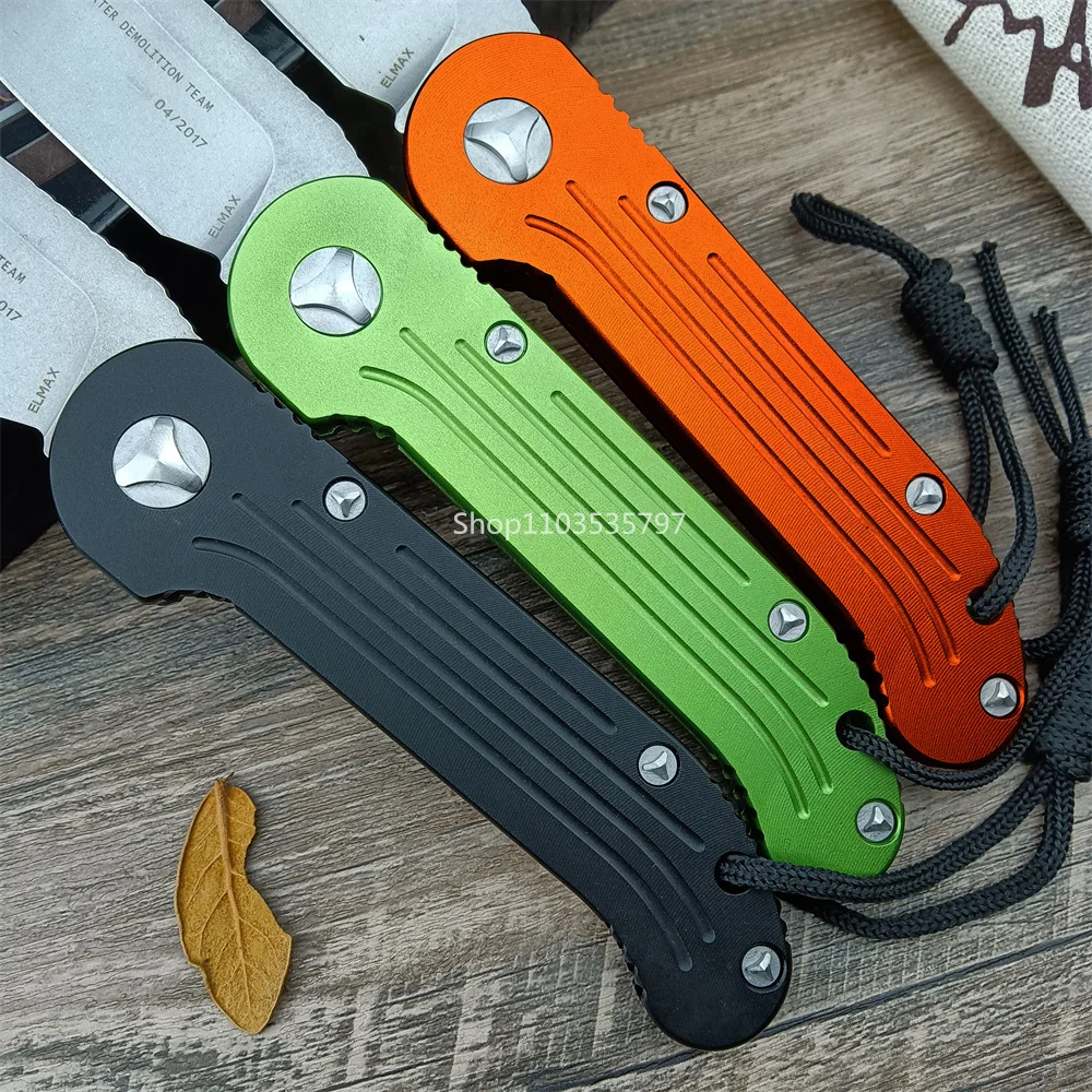 Складной Нож MICR0 135 LUDT С Вспомогательным Отверстием D2 Каменное Лезвие Ручка Из