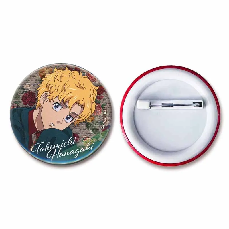 Tokyo Revengers Enamel Pins Cartoon Anime Snap-in Brooches Manjirou Ken Takashi Badges Clothes Backpack Jewelry Friends Gifts