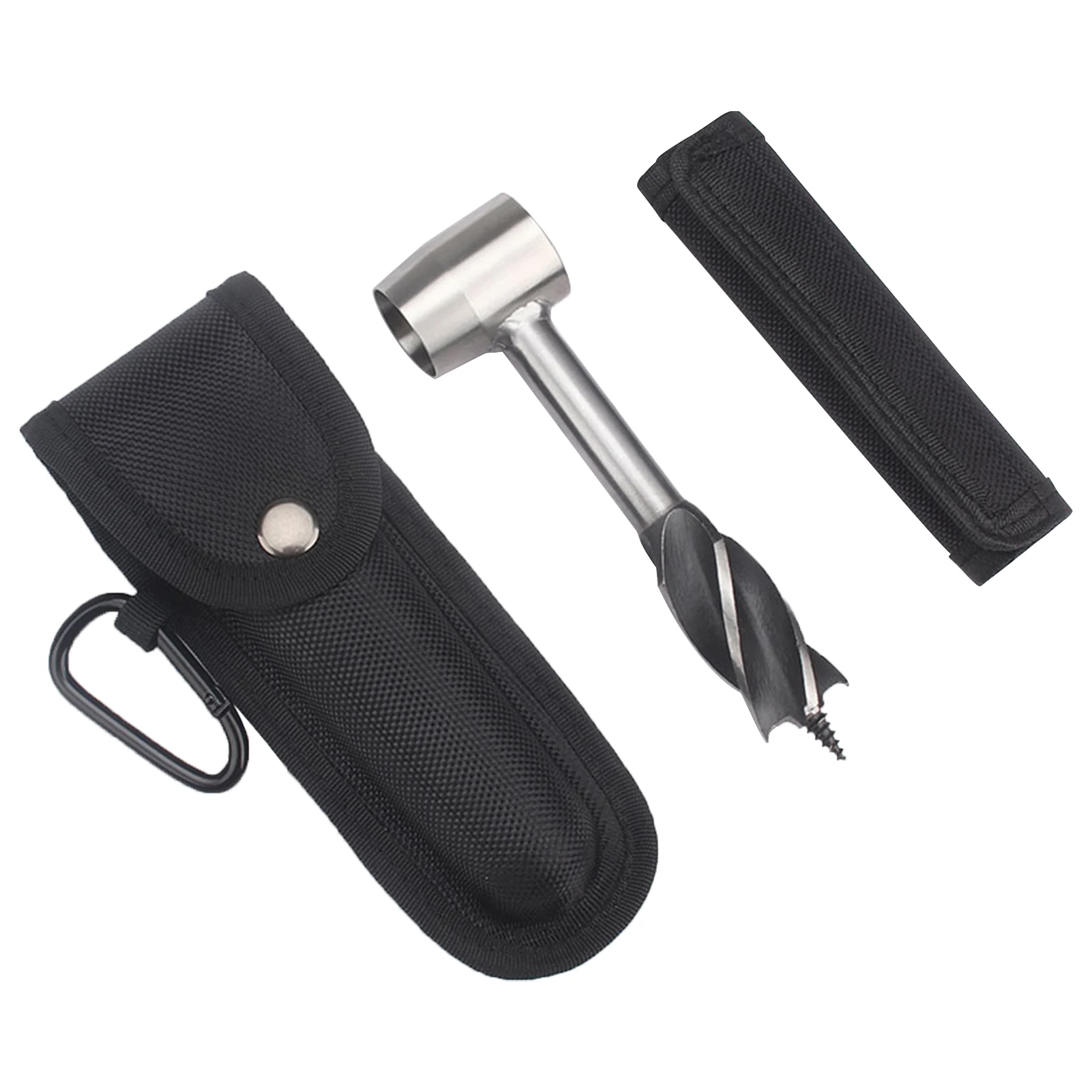 

Auger Drill Outdoor Handmade Multi-Purpose Drill Hand Screw Drill Manual Auger Survival Settler Tool Bushing Manual Screw Wrench