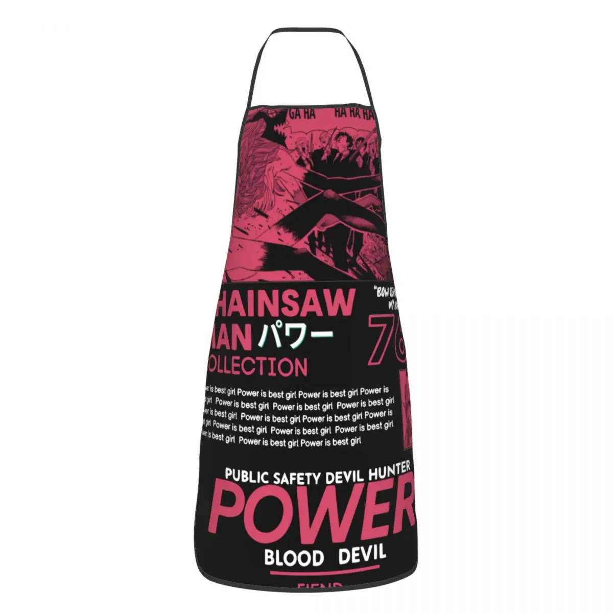 

Chainsaw Man Power Devil Streetwear Cuisine Grill Baking Apron Waterproof Bib Tablier for Unisex Chef Cooking Home Cleaning