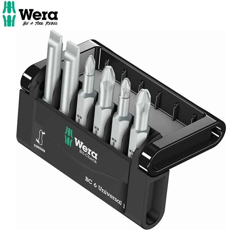 

WERA 05056474001 Bit-Check 6 Universal 1 High Quality Materials And Precision Craftsmanship Extend Service Life Hard And Durable