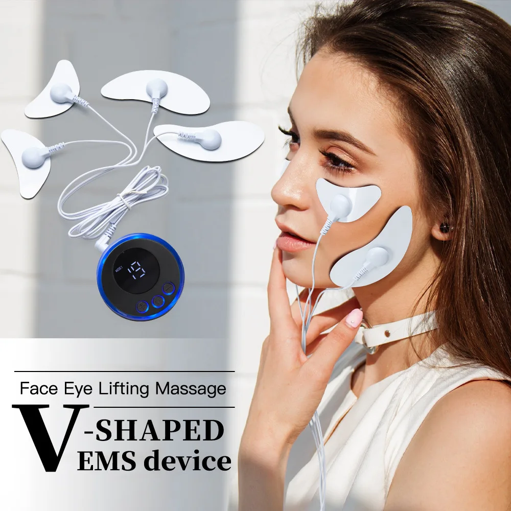 

Microcurrent Face Massage Devices for Slim Eye Beauty Wrinkle Remover Skin Tighten EMS Facial Massager Face Muscle Stimulator