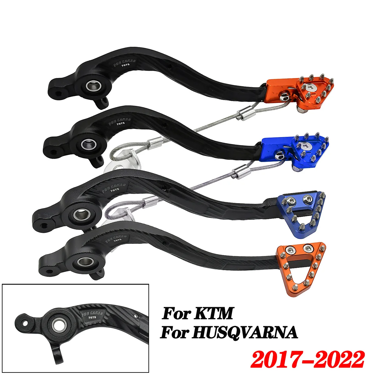 

Motorcycle CNC Rear Foot Brake Lever Pedal For KTM SX XC XCW EXC EXCF For Husqvarna TC TE TX FE 125-500cc 2017 2018 2019-2022