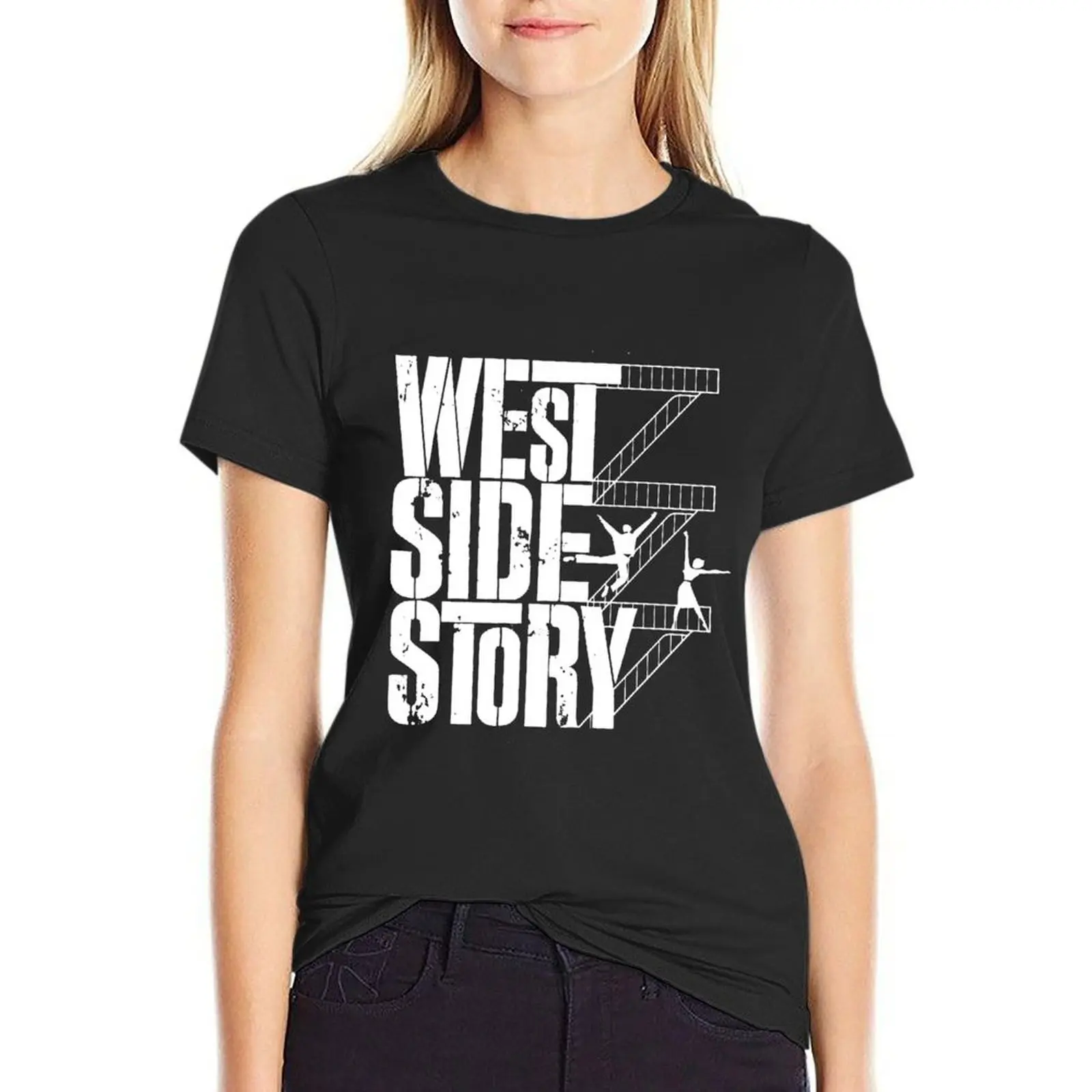 Футболка с музыкальным постером West Side Story Леонарда бернштайна Стивена сондхейма