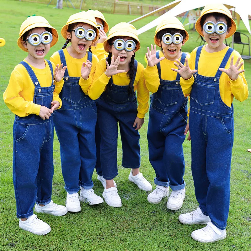 Аниме маленький желтый мужской карнавальный костюм для мальчиков и девочек