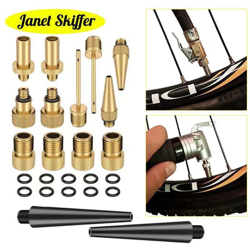 

Bike Motorcycle Tyre Valve Adapter For Basketball Soccer Inflatable Ball Bicycle Pump MTB Tire Valve Connector Tool Accessories