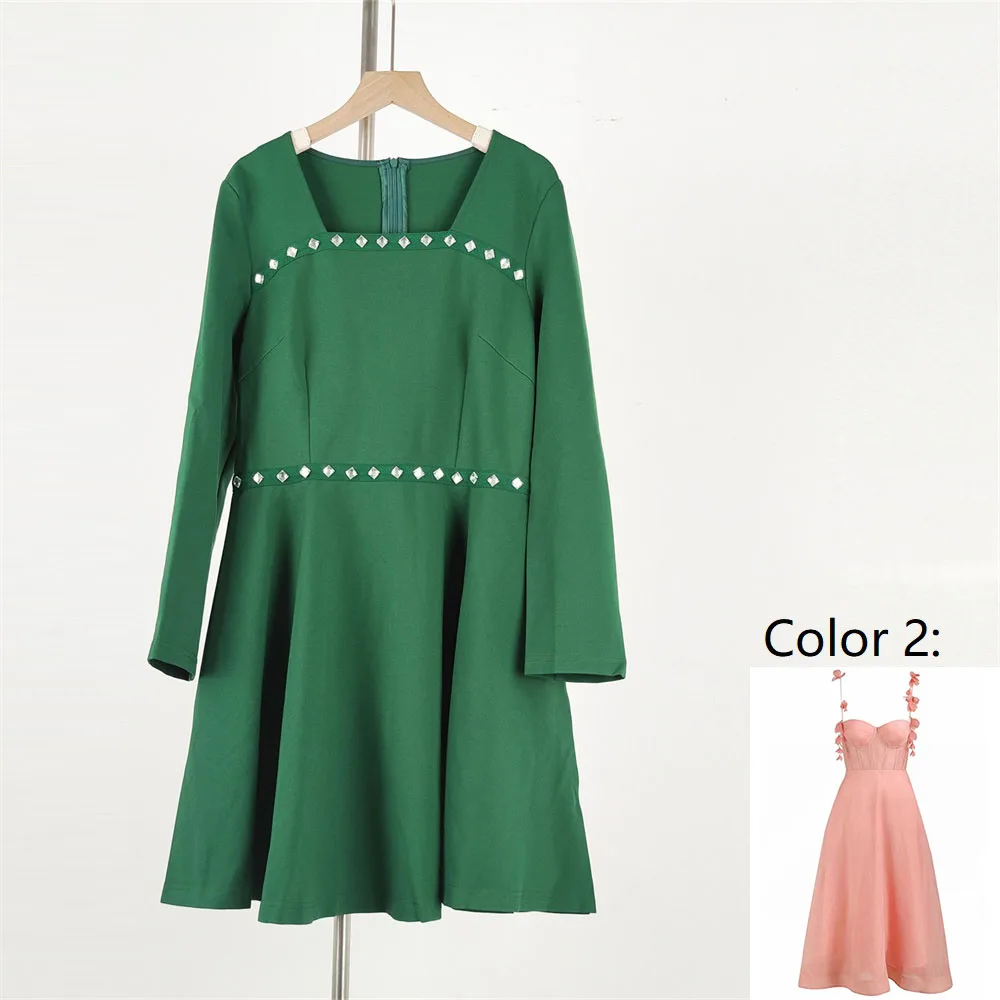

2023 Newwomen Elegant Flower Midi Length Slip Dress