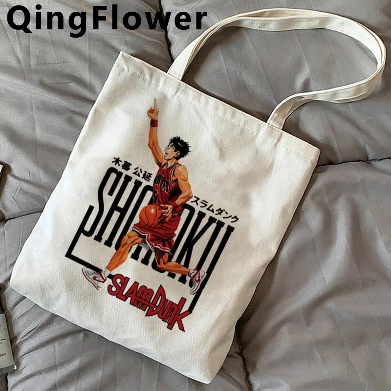 

Сумка для покупок Slam Dunk, Брезентовая сумка, сумка для покупок для продуктов, многоразовая складная сумка для покупок