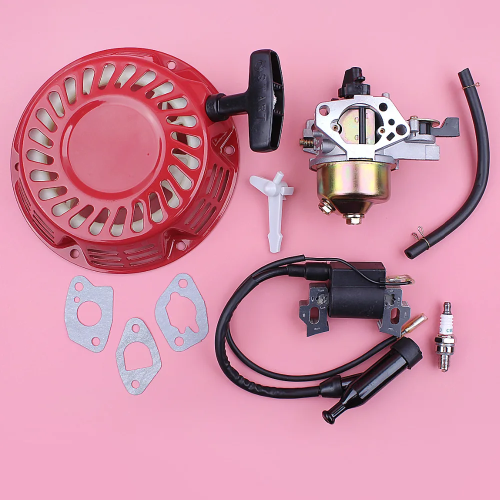 

Carburetor Ignition Coil For Honda GX160 GX200 5.5HP 6.5HP Recoil Pull Starter Gasket Spark Plug Kit Lawn Mower Engine Part