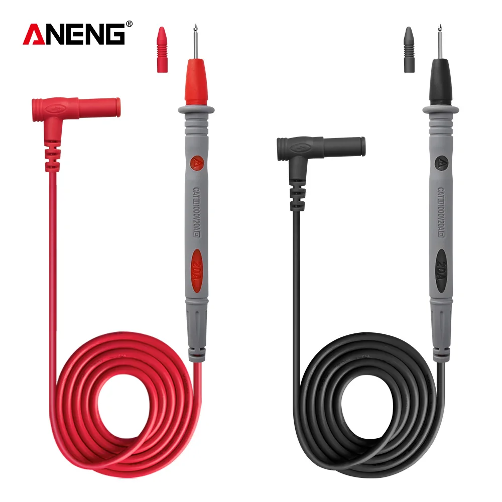 

PT1008 20A 1000V Slicon резиновый провод замедлительный позолоченный острый игольчатый зонд Цифровой мультиметровый тестовый провод