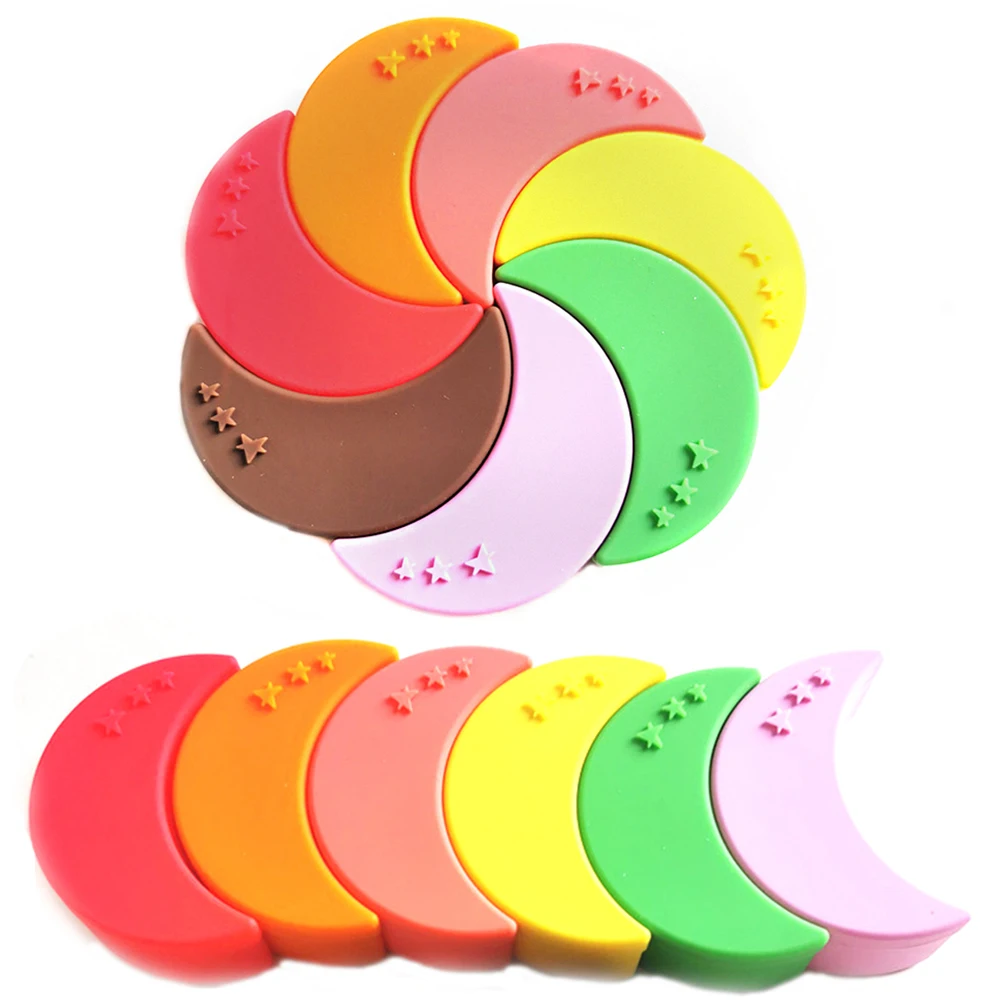 

30pcs Silicone Jar Moon Shape Container Storage Case Jars Cream Oil Wax Jars Dab Case Smoking Herb Tobacco Accessories