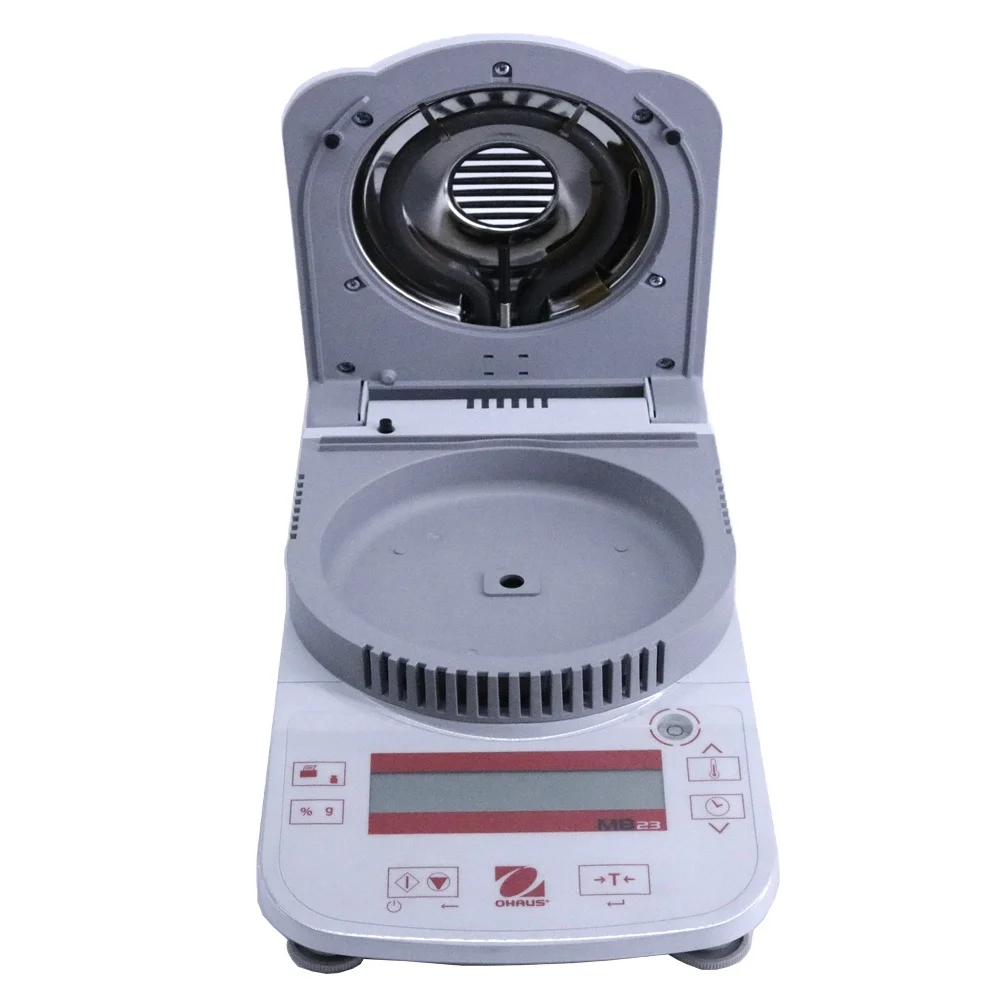 

Профессиональный анализатор влажности OHAUS MB23, лабораторный инфракрасный анализатор влажности, емкость 110 г (метрическая) с фотоинтерфейсом