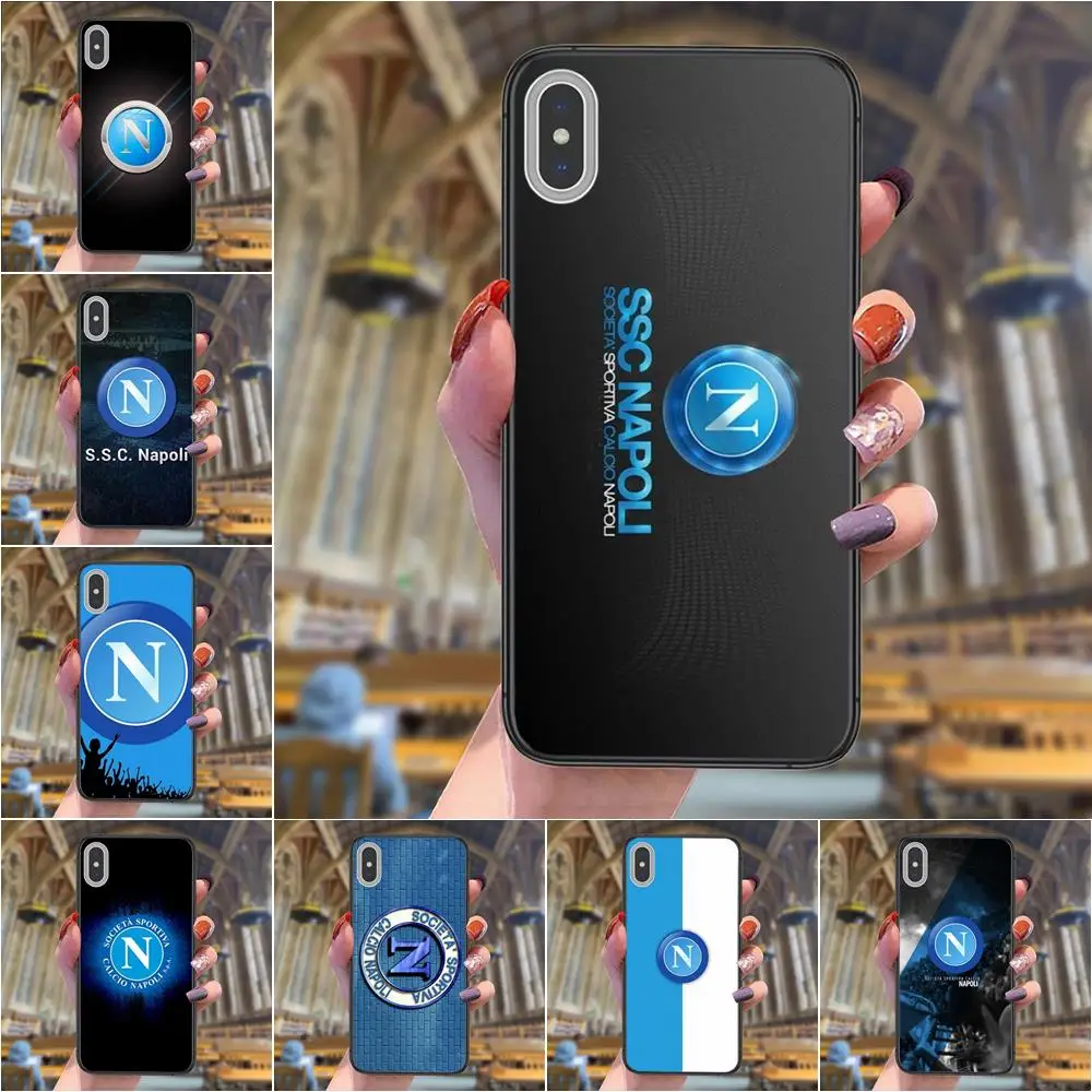 Мобильный телефон Coque Fc S Team Soccer D футбольный логотип Napoli для Xiaomi Pocophone F1 F2 F3 Note 3 10 Max