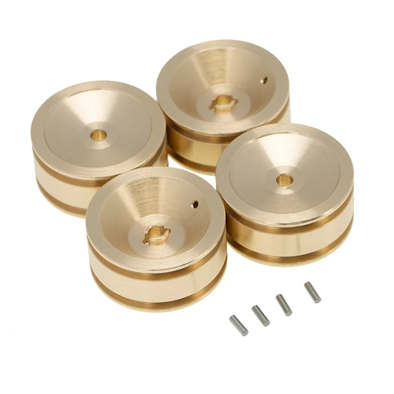

Brass Heavy Duty Wheel Hub Counterweight Balance Weight Upgrade Accessories for 1/24 RC Crawler Axial SCX24 90081 Parts