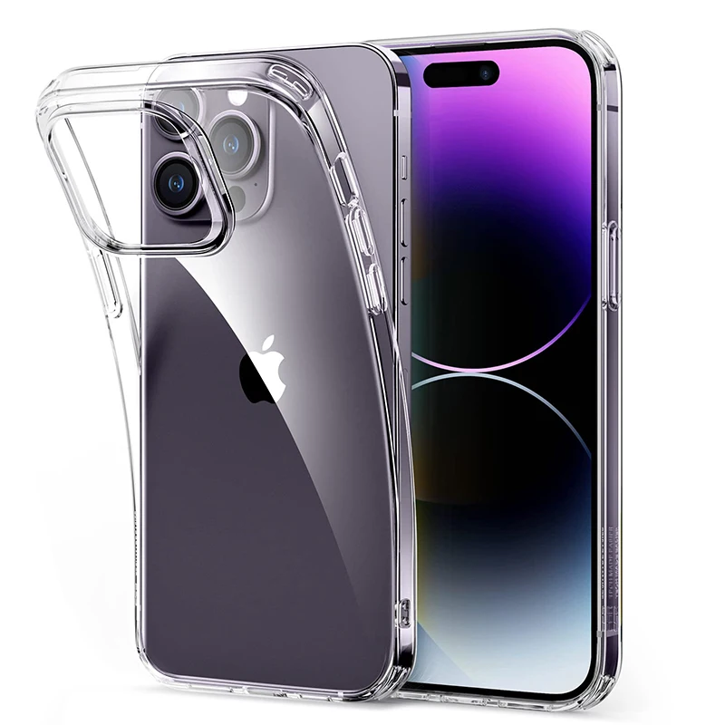 

Clear Phone Case For iPhone 11 12 13 14 Pro Max Mini X XR 7 8 Plus SE 2 3 Luxury Shockproof Transparent Silicone Soft Cover Capa