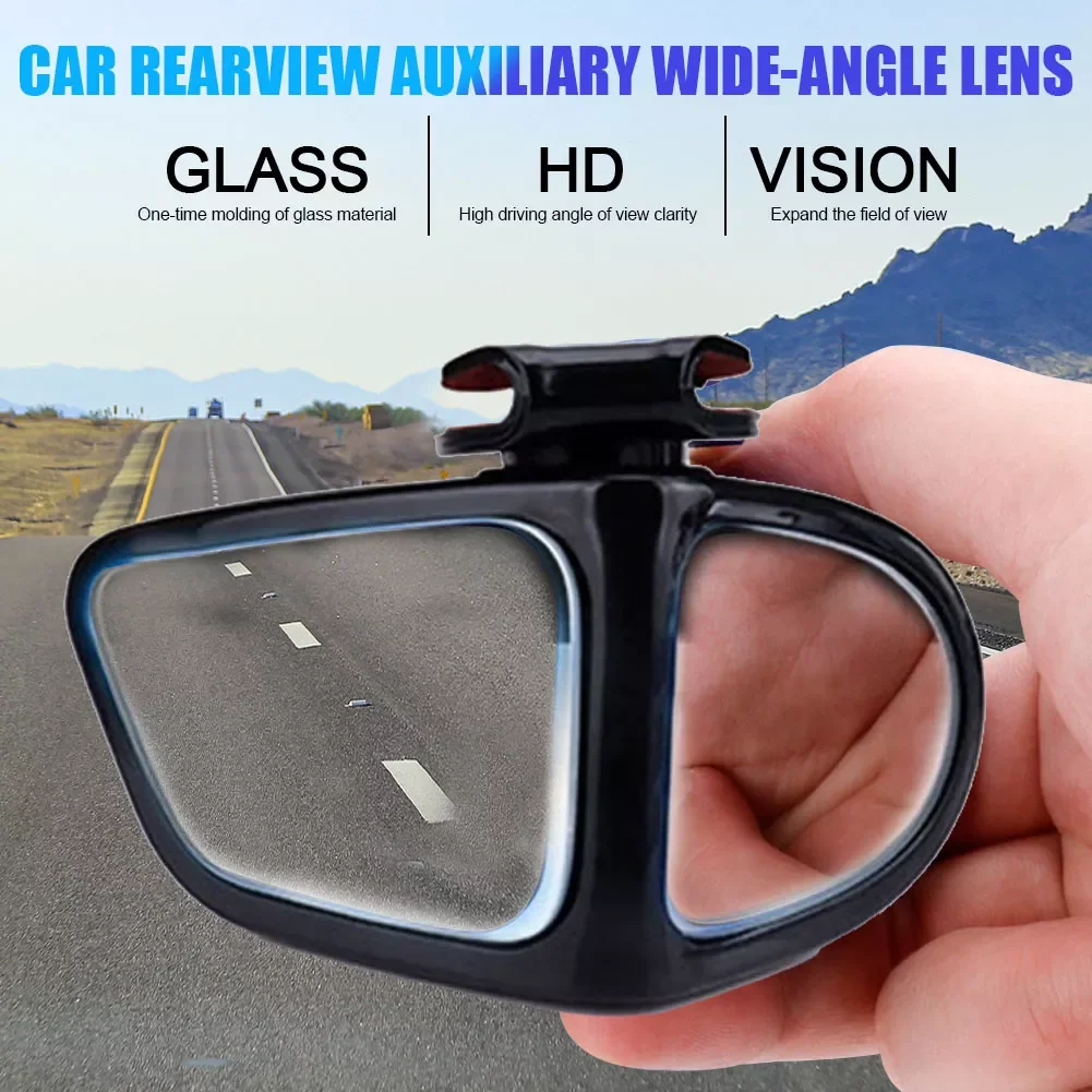 

Degree HD Car Blind Spot Mirror Rotatable Adjustable 2 Side Wide Angle Exterior Automobile Rear View Mirror Parking Mirror