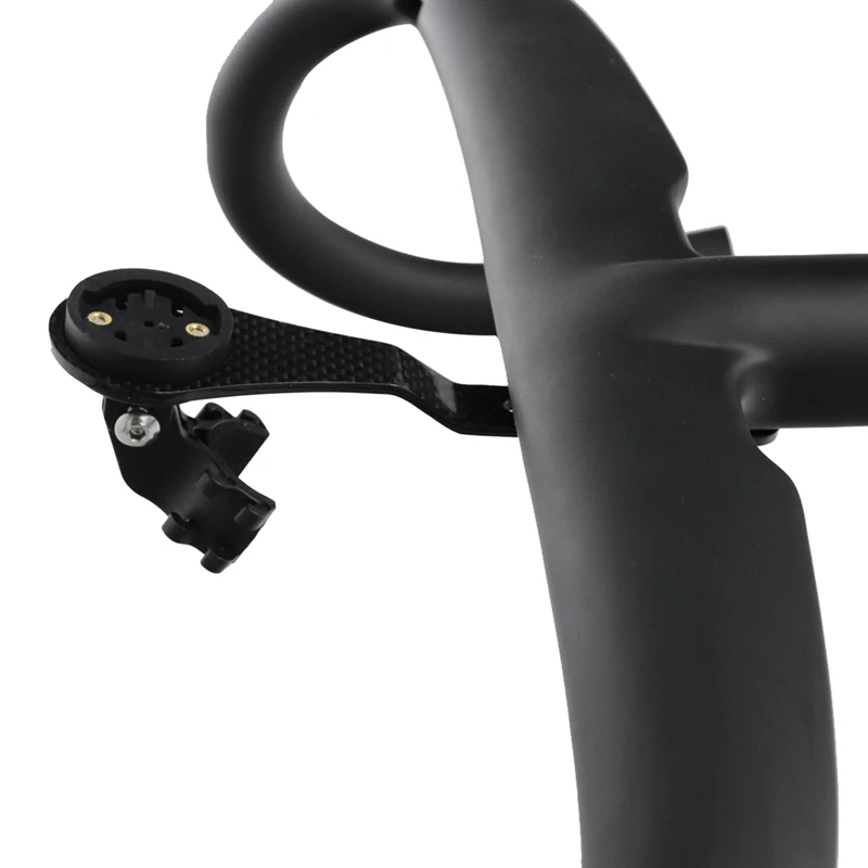 Углеродное волокно дорожный велосипед изогнутый руль компьютерное крепление