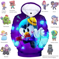 browlingss mr p agent p boys girls 3d hoodie sweatshirt stars kids shoot game cute cartoon clothing birthday gift