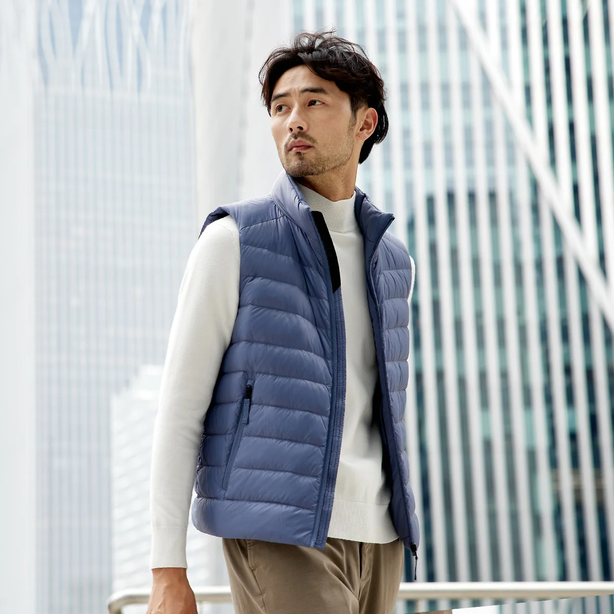 TANBOER Filling Power 600+ Anti-wrinkle Winter Vest Packable 90% Duck Down Sleeveless  Jakcet TF216023