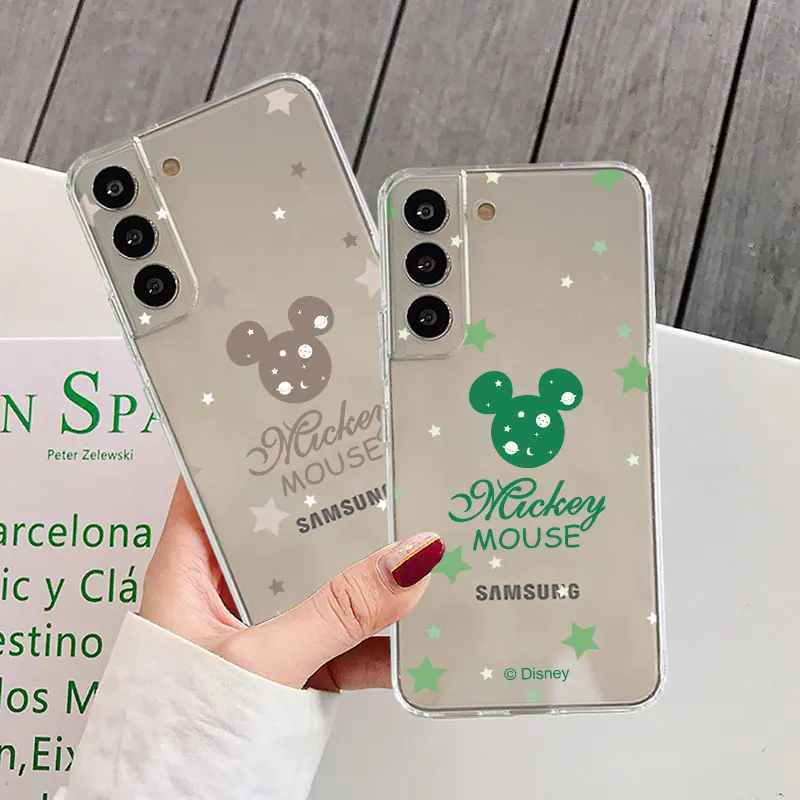 Фото Мультяшный прозрачный чехол Mkckey для Samsung Galaxy S23 S22 S20 FE S21 S10 S9 Plus Note 20 Ultra 10 Lite, мягкий чехол для телефона из ТПУ №4