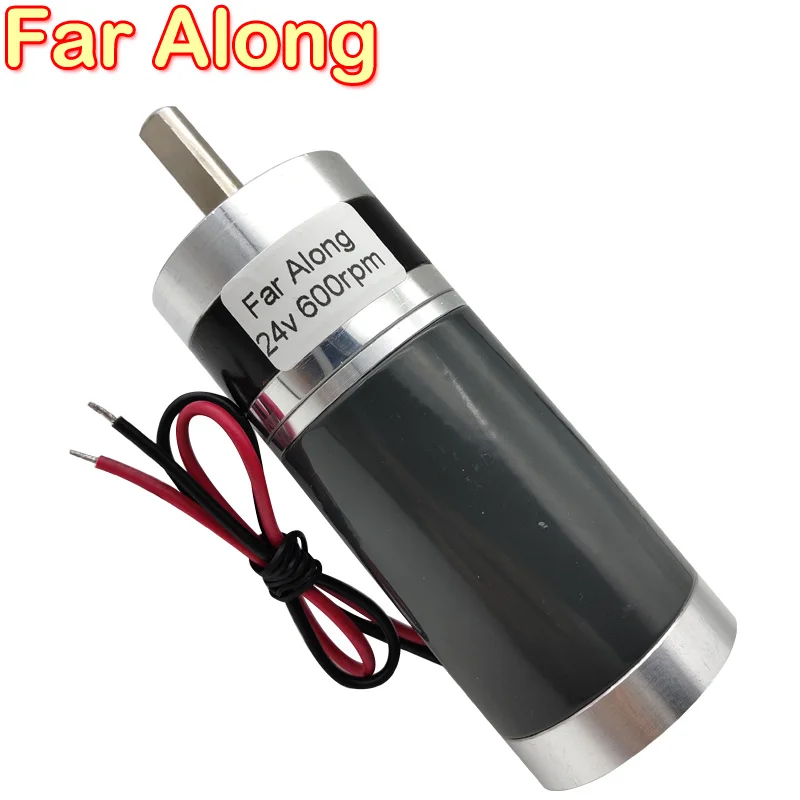 Планетарный редукторный двигатель постоянного тока, 24 В, 10-600 об/мин, максимальный крутящий момент 48 кг, регулируемая скорость, Реверсивный в двигателе постоянного тока
