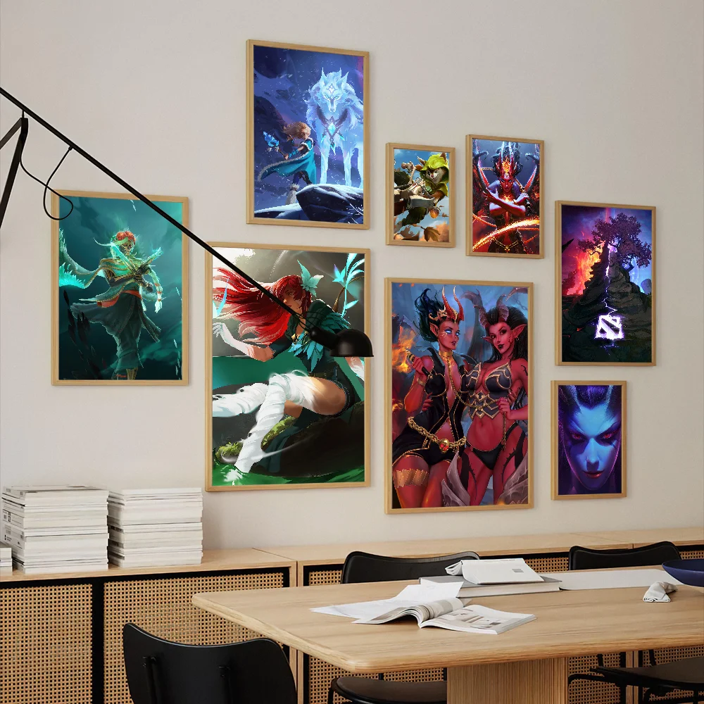 Game Dota 2 Poster Prints Wall Pictures Living Room Home Decoration