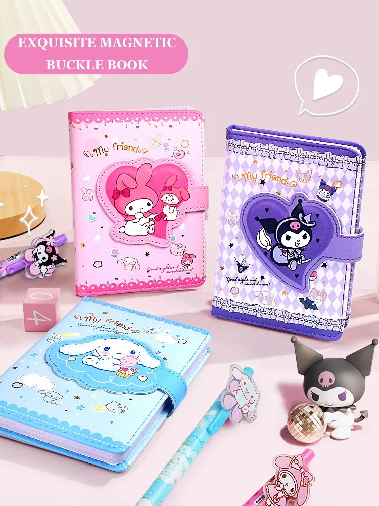 Японский аниме Sanrio Family Series тетрадь с ручкой Hello Kitty Cinnamoroll Kuromi Melody подарок для