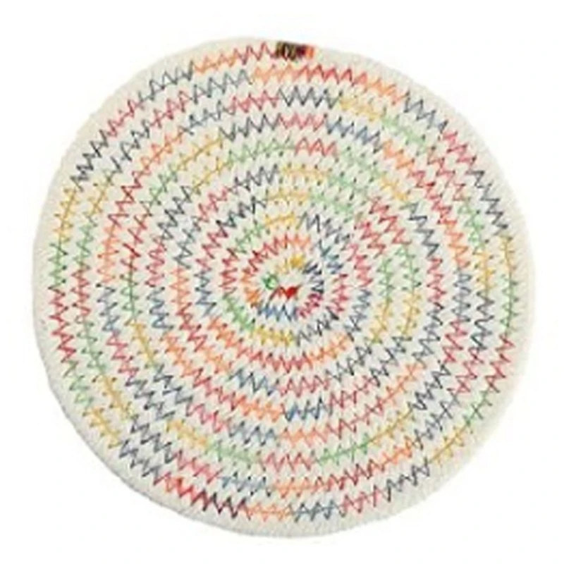 

Cotton Braided Coaster Braided Cup Pads Cotton Braided Cup Cushion Hand Woven