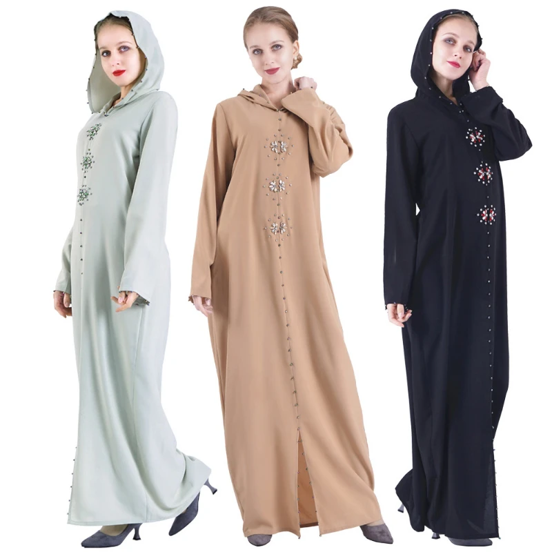 

Abayas для женщин Дубай 2022 мусульманское Кимоно длинное платье мусульманские комплекты одежды кафтаны цзилбаб Caftan Марокканская африканская с...