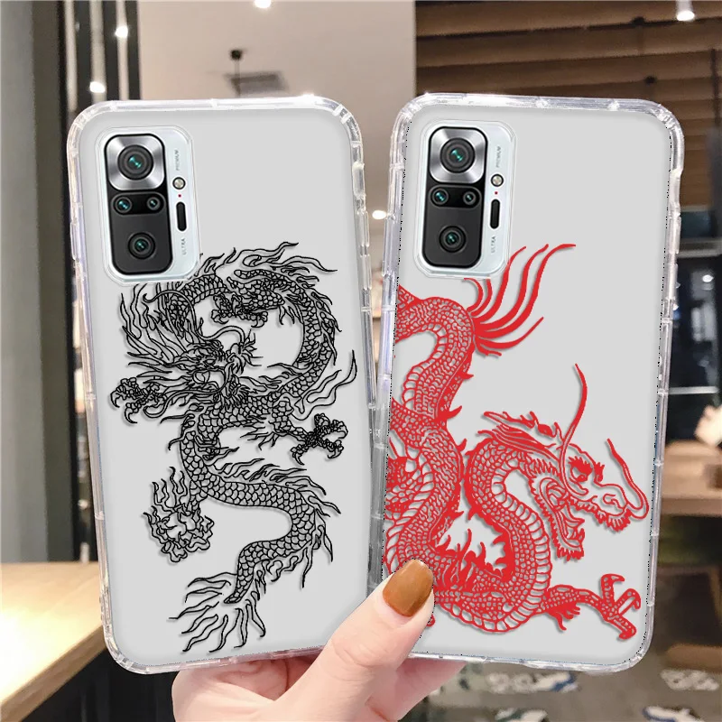 Чехол Dragon для телефона Xiaomi Redmi Note 11 чехол 10 9 8 7 Pro 9A 9C Poco M4 X4 12 Mi Lite 11T |