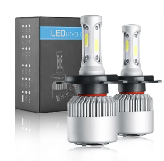 

2PCS Car Headlight Bulbs LED S2 Car Light 6500K 10000LM 60W H1 H3 H4 H7 H8 H11 9005 9006 LED Fog Light 200M Lighting Range