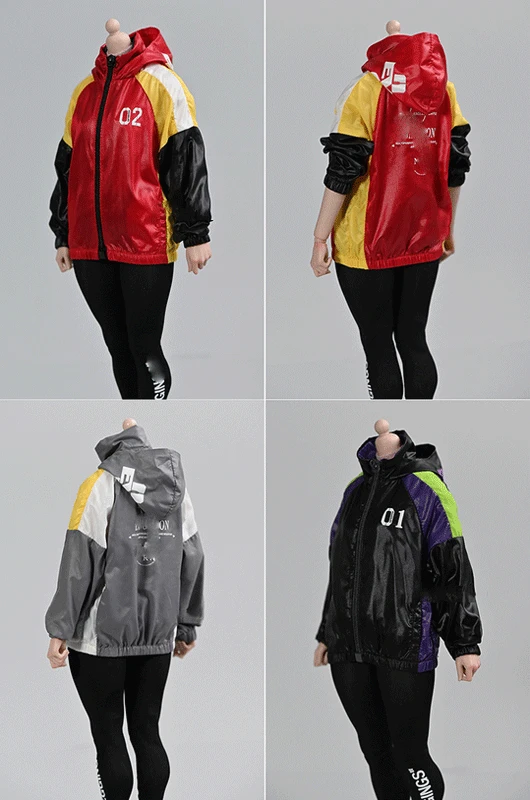 

1/6 Female Sodier Clothes Spliced Thin Wind Coat for 12'' Action Figure