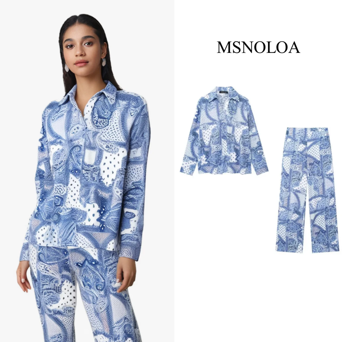 Женские повседневные брюки с принтом