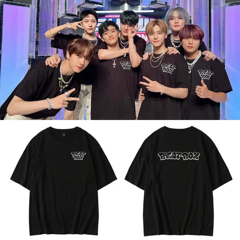 

Cotton Loose Short Sleeve T-shirt NCT DREAM Combination Beatbox Surrounding Singing Clothes Same Print T-shirt