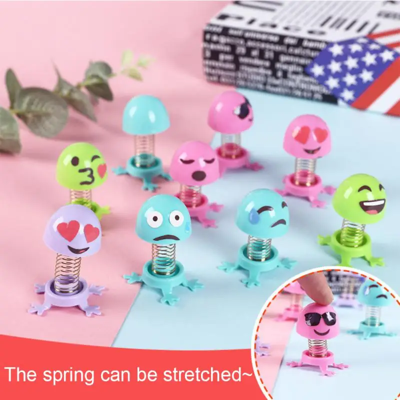 

Assembled Spring Villain Trickery Funny Creativity New Strange Kindergarten Children's Toy Bouncing Elf Expressi Children's Gift