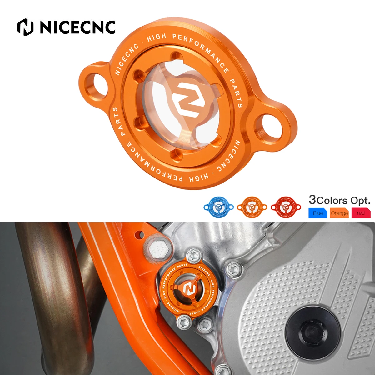 

NiceCNC For KTM SXF XCF XCFW EXCF XCF XCW 250 350 400 450 500 530 SX XC EXC 250F 350F 450F 500F Engine Oil Filter Cap Cover Plug