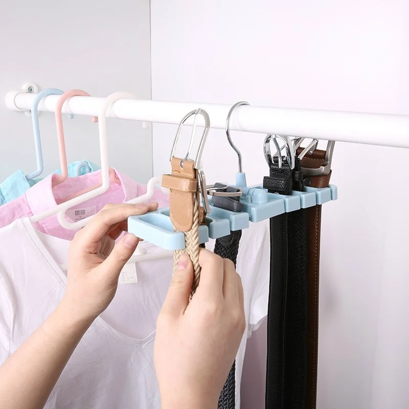 Multifunction Storage Rack Tie Belt Organizer Rotating Ties Hanger Holder Closet Organization Clothes Rack