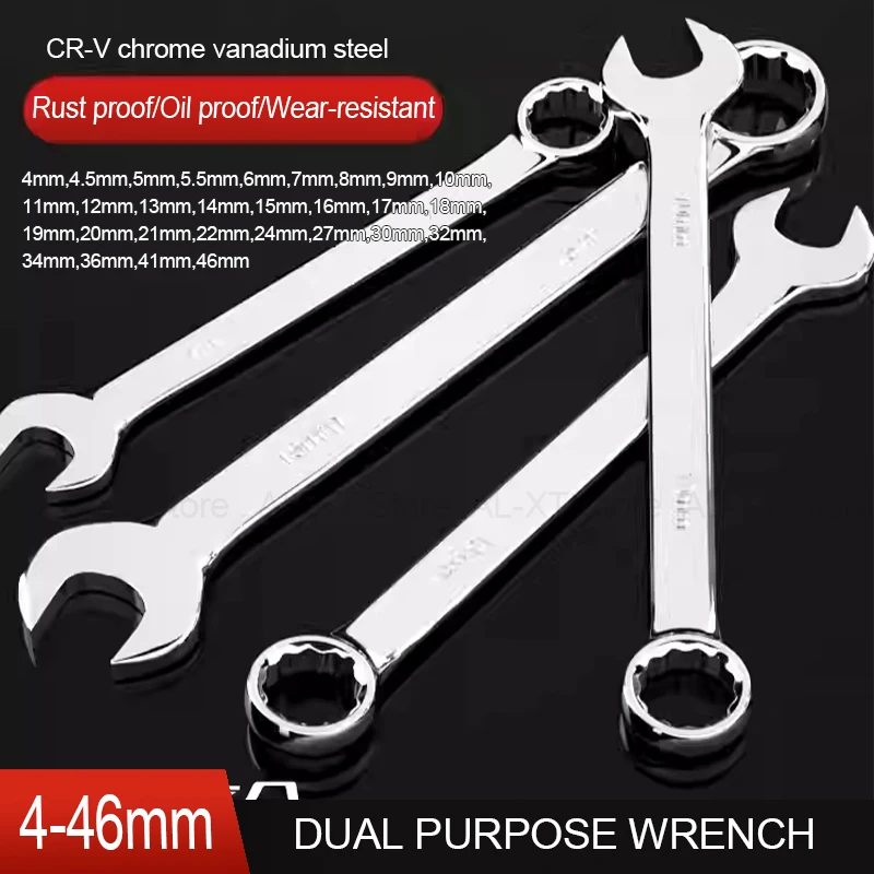 

Открытый комбинированный гаечный ключ из углеродистой стали 6-46 мм