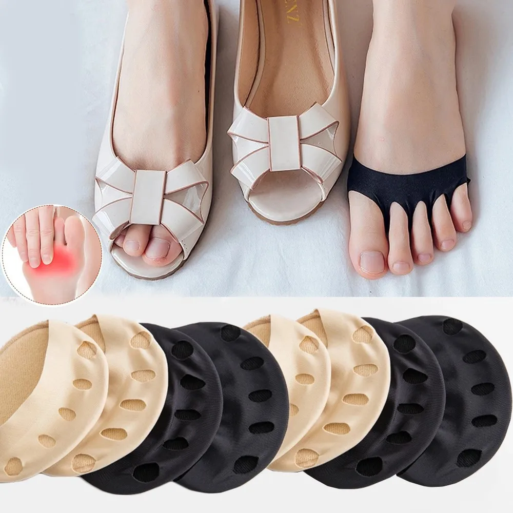 8Pcs Five Toes Forefoot Pads For Women High Heels Half Insoles for Shoes Toes Insert Socks Calluses Corns Pain Relief Foot Pad