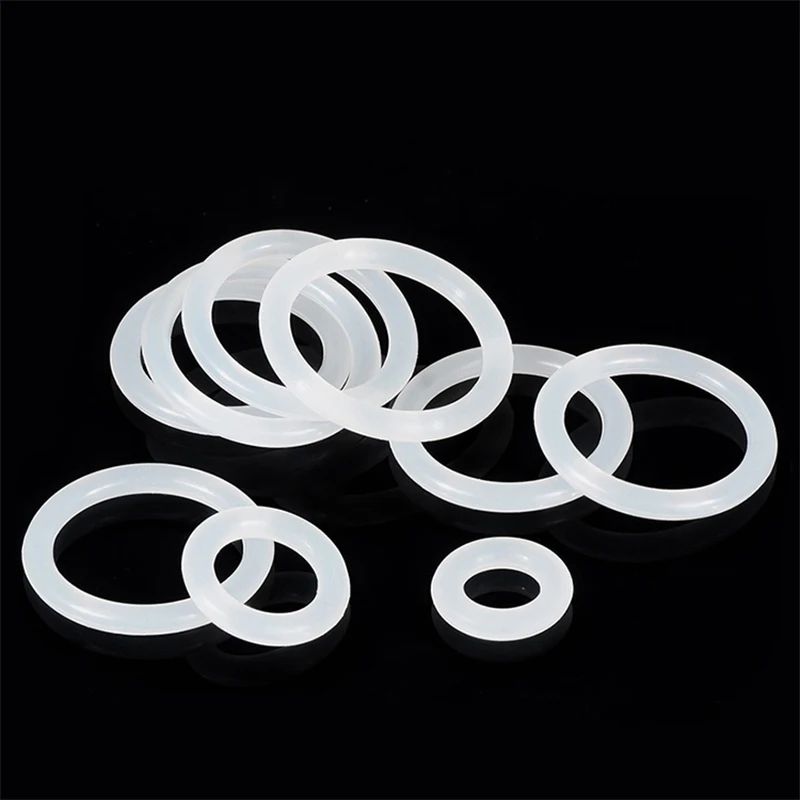 

CS 1,5 мм пищевой силикон VMQ уплотнительная кольцевая прокладка OD 5-80 мм Белое уплотнительное кольцо ID 2-77 мм водонепроницаемое и Термостойкое