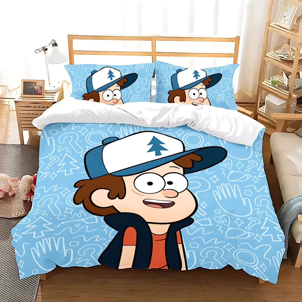 Пододеяльник наволочка постельные принадлежности мультфильм G-gravitys F-falls для