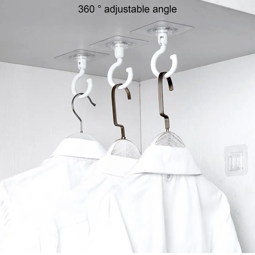

Reusable Anti-corrosion Spoon Organizer Rotatable Storage Hook for Dorm