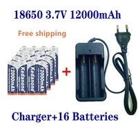 18650 battery rechargeable battery 3 7v 18650 12000mah capacity li ion rechargeable battery for flashlight torch batterycharger