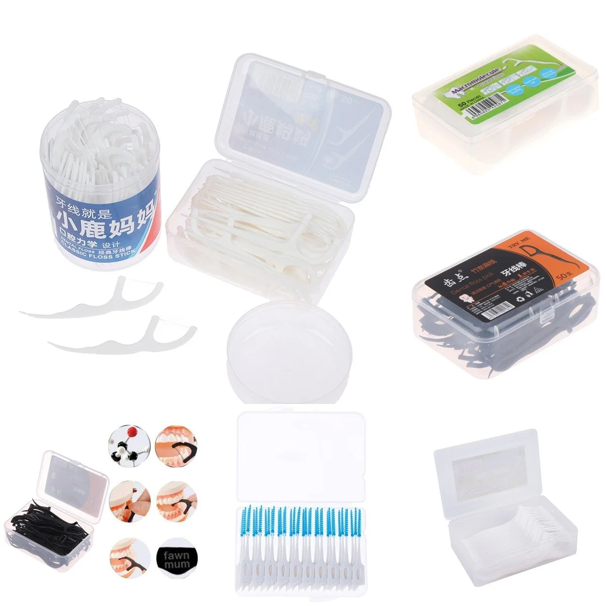 

50/100 шт., зубная нить для чистки полости рта