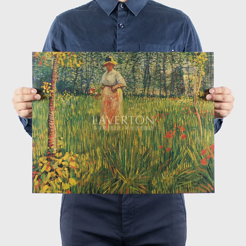 

Ретро-постер Ван Гога, крафт-бумага, печать, четкое изображение комнаты, бара, дома, художественная живопись, настенная наклейка, 47*35 см