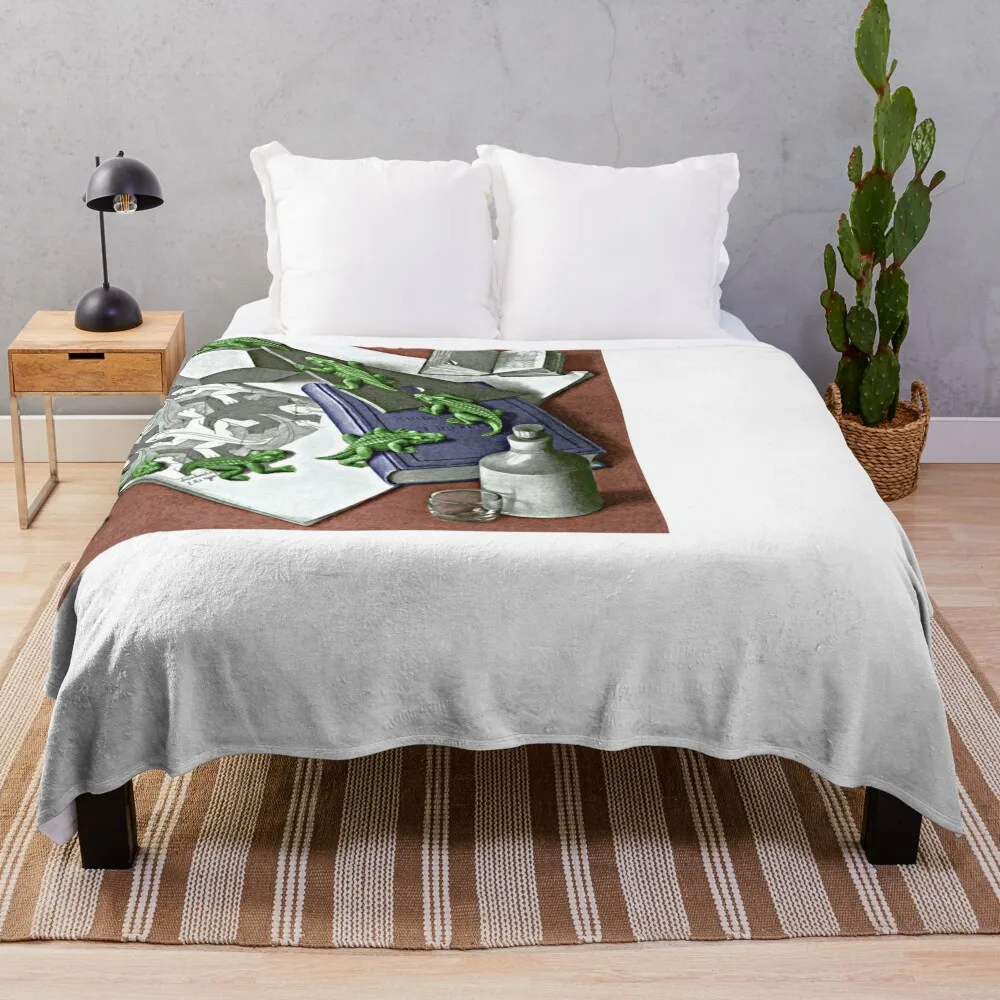 Рептилии Эшера Художественный принт 1943 Имп-Арт Оптическая иллюзия Искусство Maurits