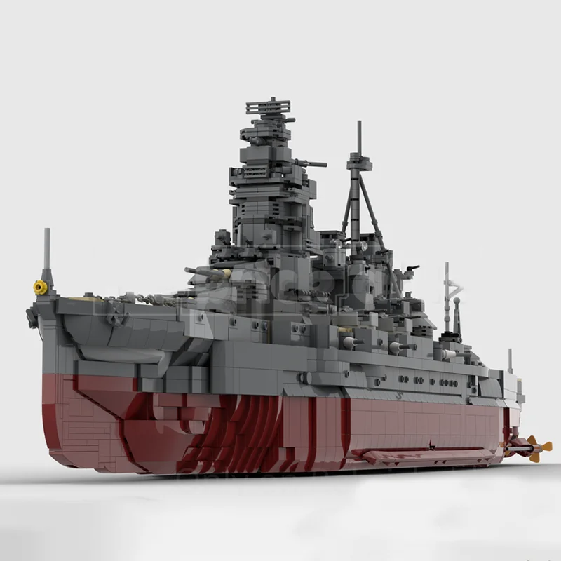 Фото Модель военного корабля ВМС Японии: Конструктор MOC «Боевой корабль Конго» — Технологичный набор для сборки, развивающая игрушка, подарок №2